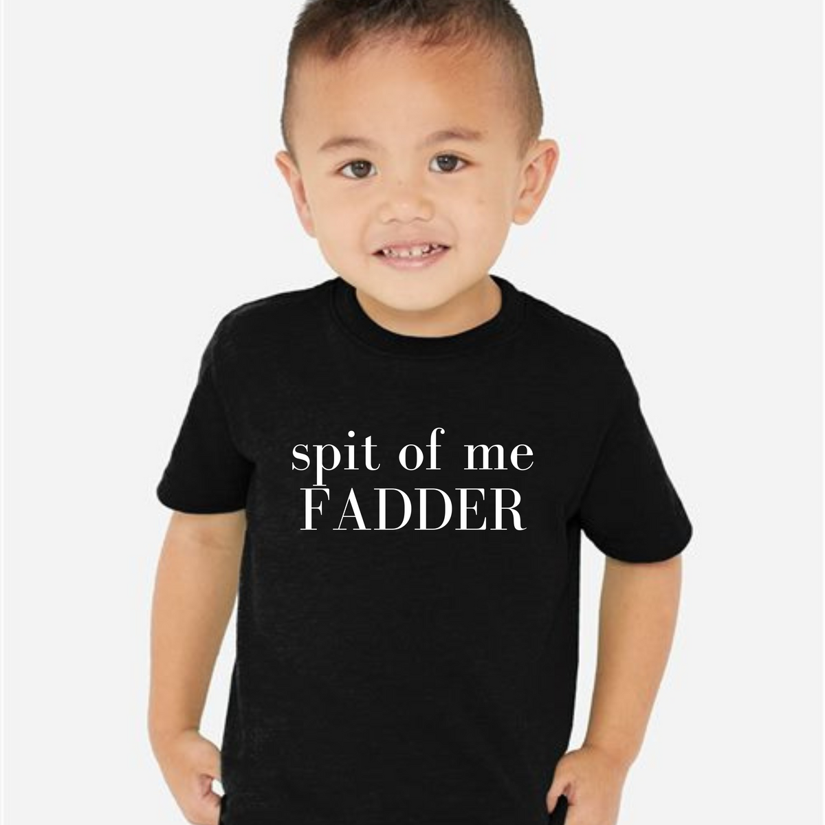 spit of me fadder toddler/youth tee – Meghan Ashley Designs